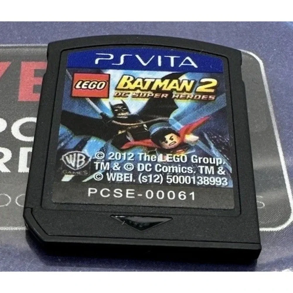 LEGO BATMAN 2 DC SUPER HEROES SONY PLAYSTATION VITA 2012 PSVITA TESTED WORKS